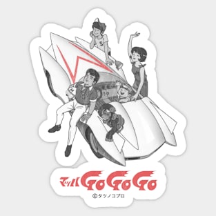 Retro Japan Speed Racer Sticker